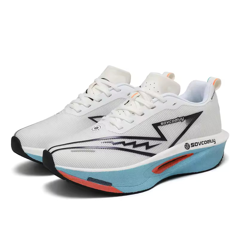 Tênis de corrida placa carbono especialidade maratona esportes masculinos respirável leve feminino confortável atlético antiderrapante tênis