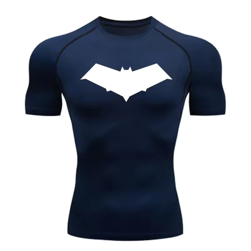 Camisa Compressão Esportiva Masculina — Tecnologia Dry Fit e Máxima Performance