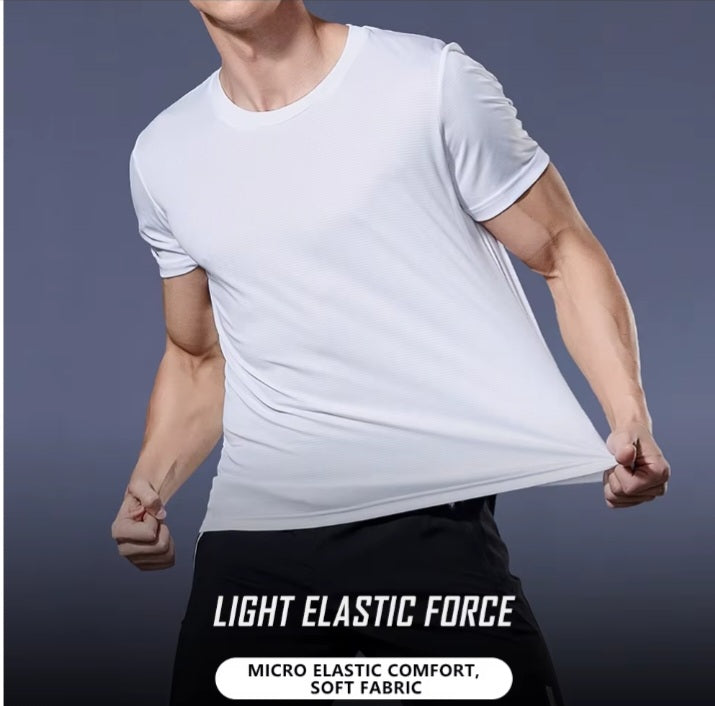 Camiseta Masculina Fitness Dry Fit Premium – Respirável, Leve e Ideal para Academia, Corrida e Treino Diário