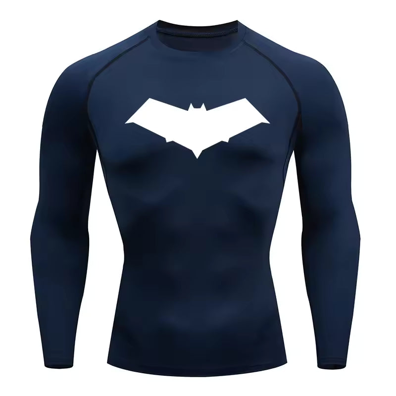 Camisa Compressão Esportiva Masculina — Tecnologia Dry Fit e Máxima Performance