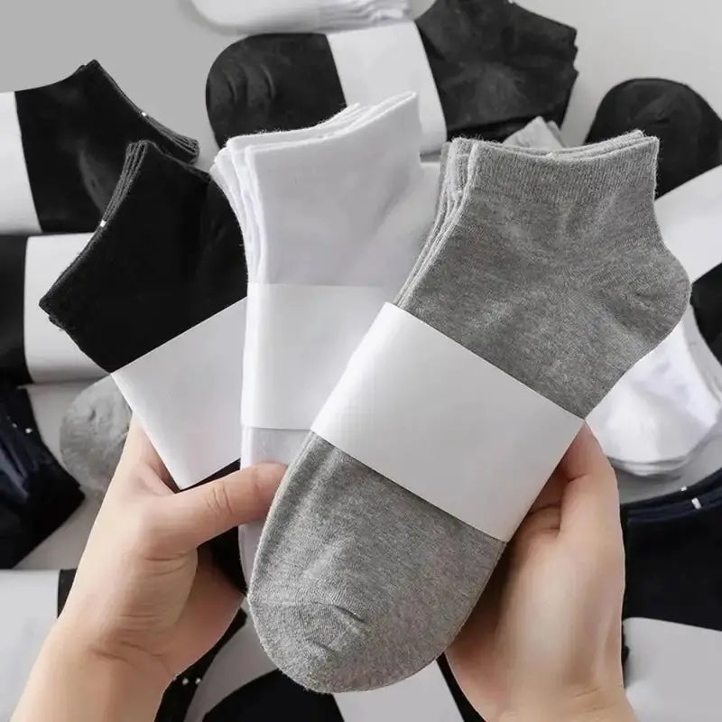 Kit 10 Pares de Meias Invisíveis Premium – Conforto, Respirável e Antiodor