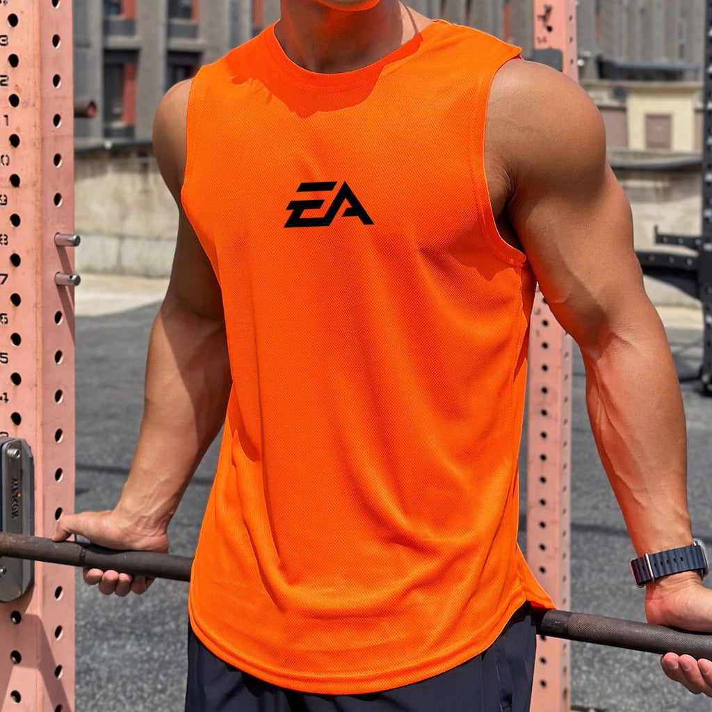 Regata Fitness EA Sports Masculina – Leve, Respirável e Ideal para Treinos Intensos