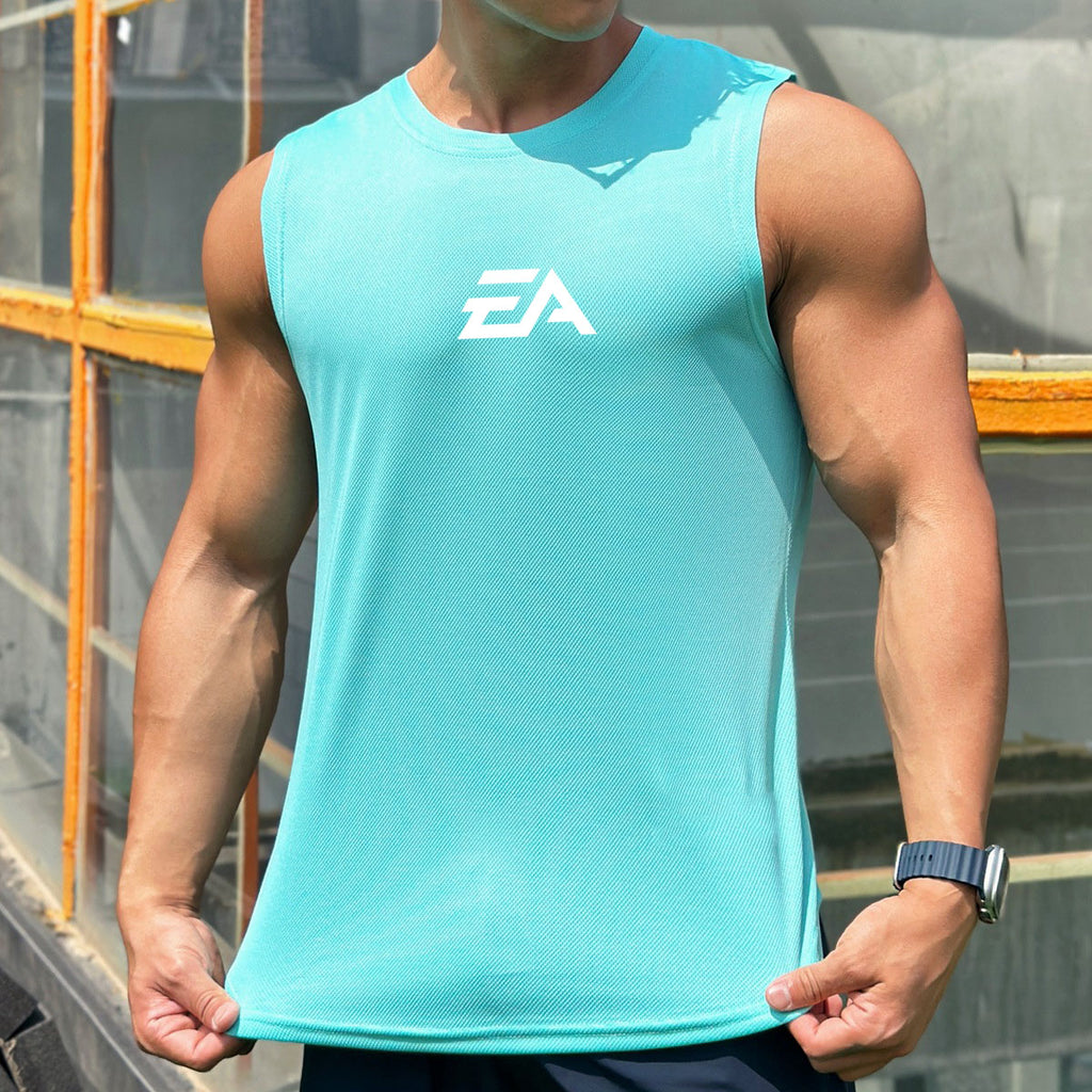 Regata Fitness EA Sports Masculina – Leve, Respirável e Ideal para Treinos Intensos